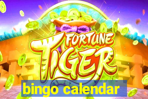 bingo calendar