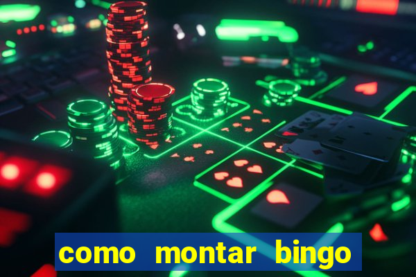 como montar bingo brinquedos toia