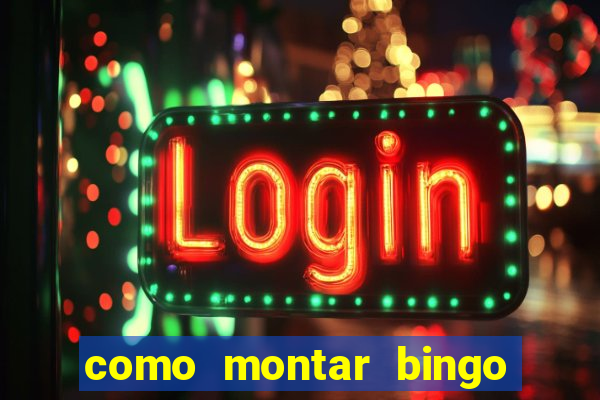 como montar bingo brinquedos toia