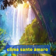 clima santo amaro