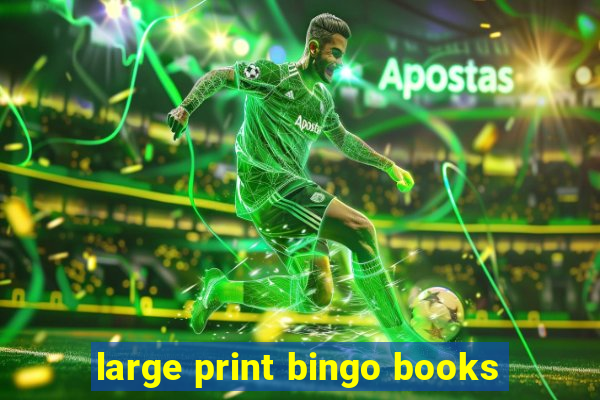 large print bingo books