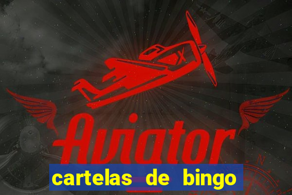 cartelas de bingo para chá de bebê