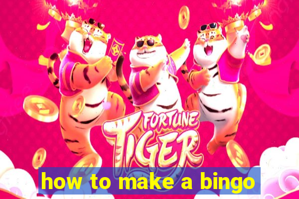 how to make a bingo