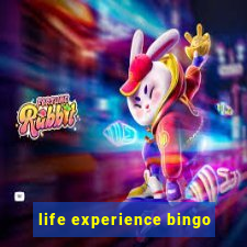 life experience bingo