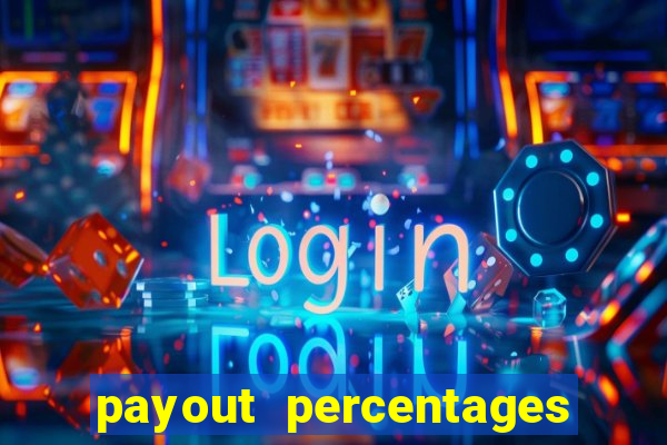 payout percentages of slot machines