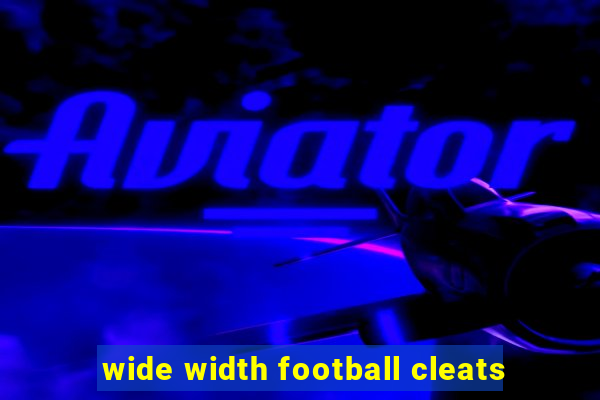 wide width football cleats