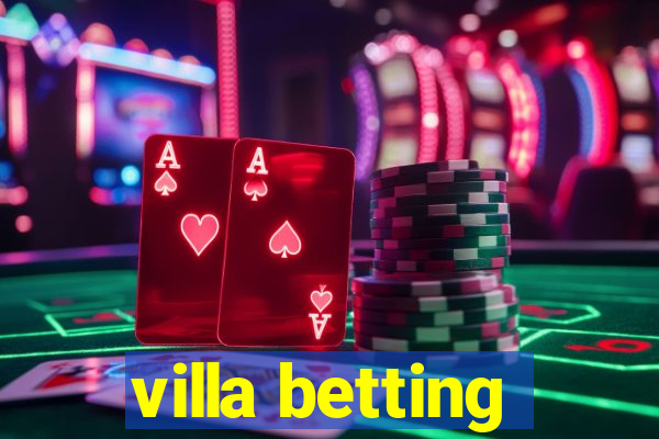 villa betting