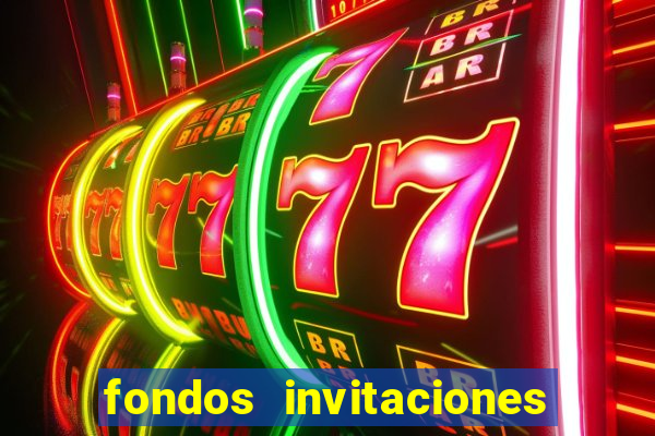 fondos invitaciones de bingo para editar