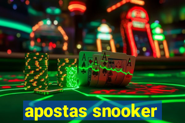 apostas snooker