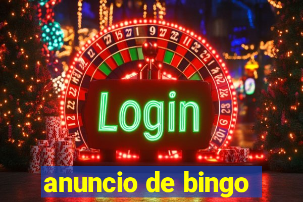 anuncio de bingo