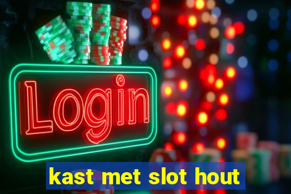 kast met slot hout