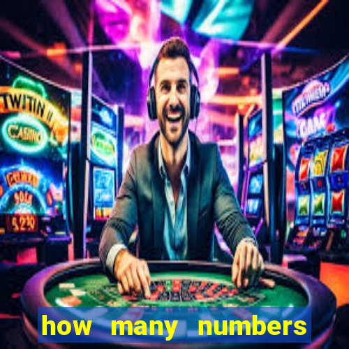 how many numbers in bingo