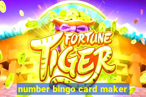 number bingo card maker