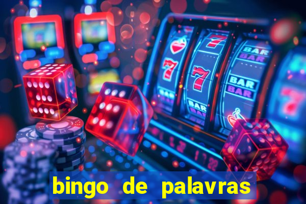 bingo de palavras para imprimir colorido