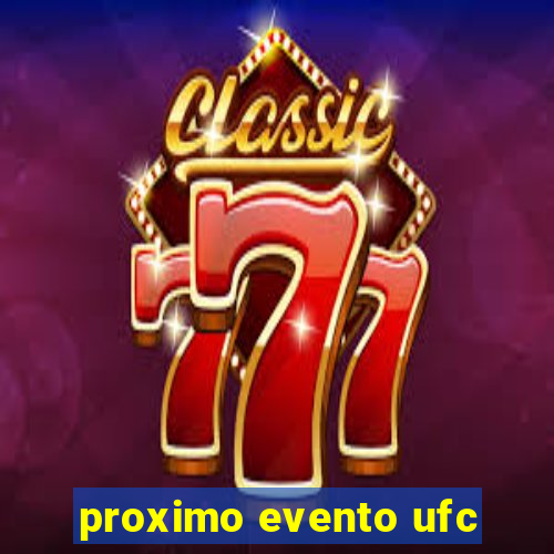 proximo evento ufc