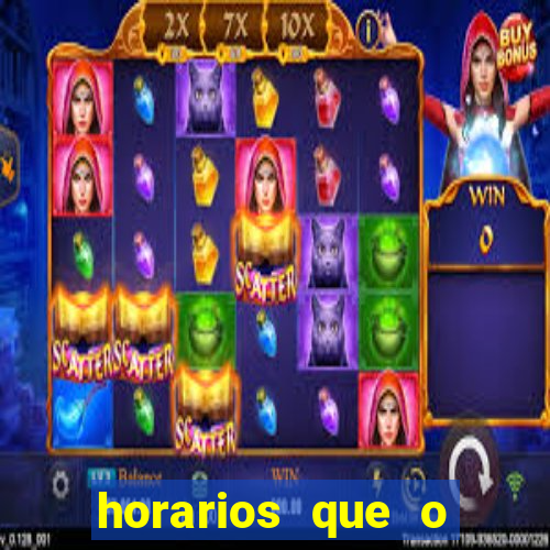 horarios que o fortune mouse paga