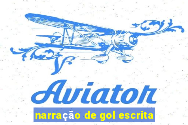 narração de gol escrita