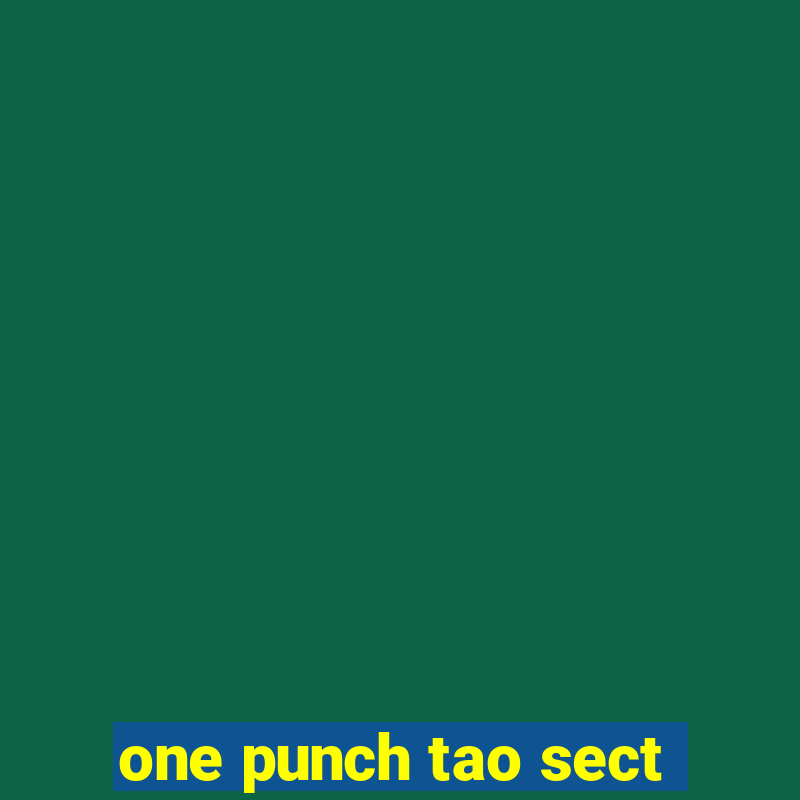 one punch tao sect