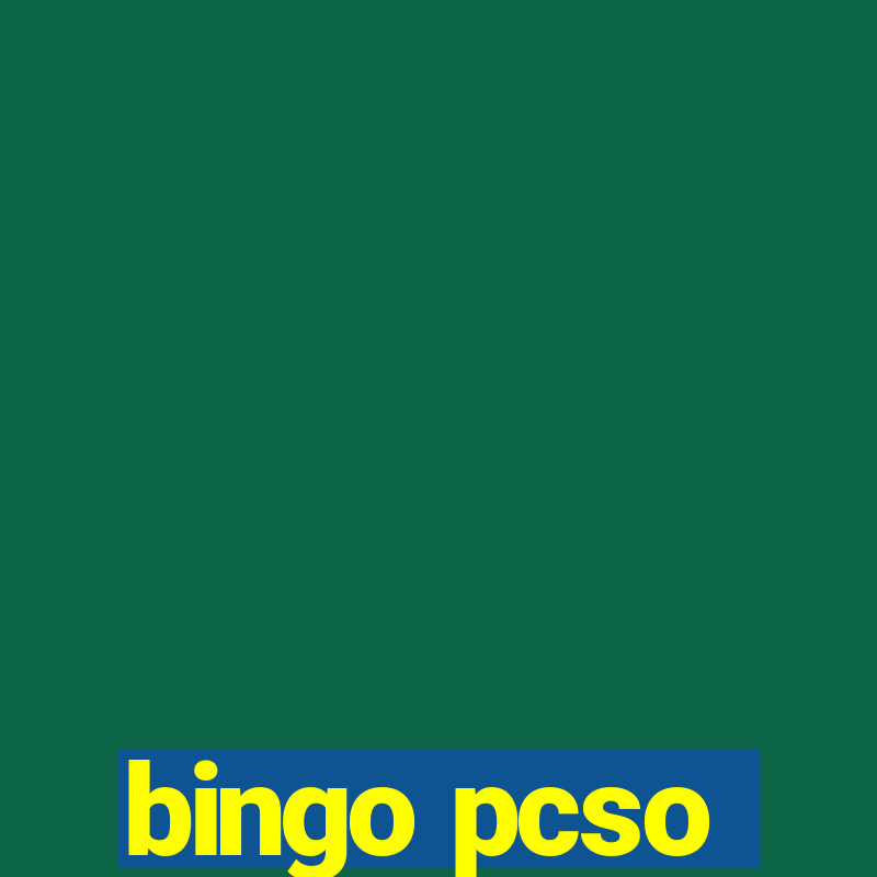 bingo pcso