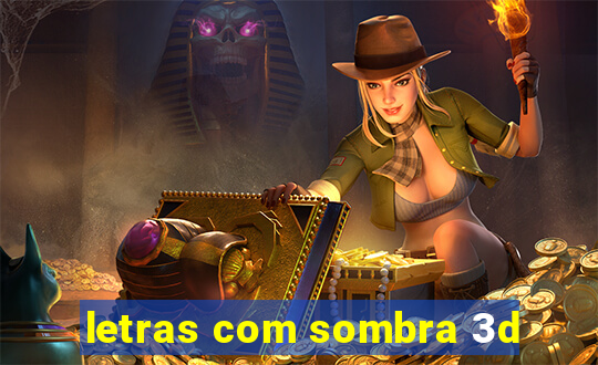 letras com sombra 3d