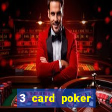 3 card poker casino odds