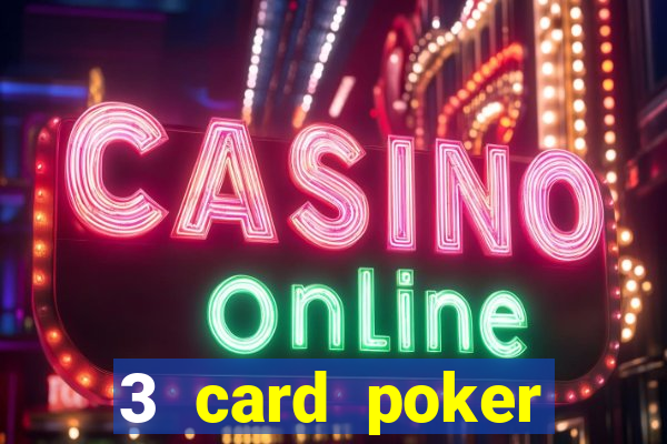 3 card poker casino odds