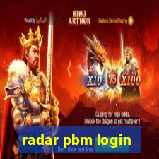 radar pbm login