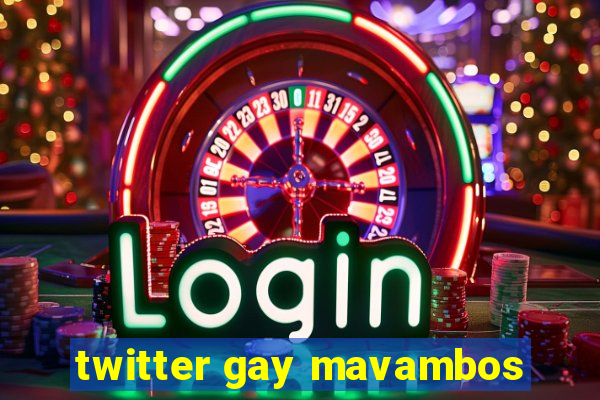 twitter gay mavambos