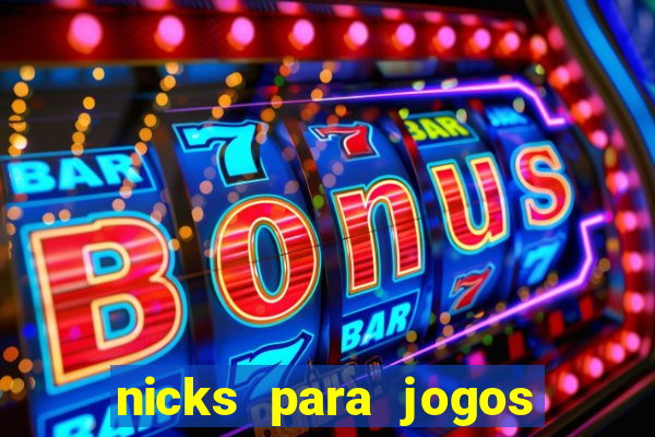 nicks para jogos de tiro