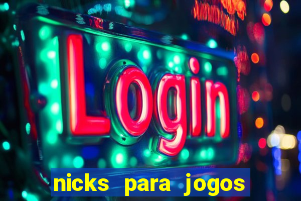 nicks para jogos de tiro