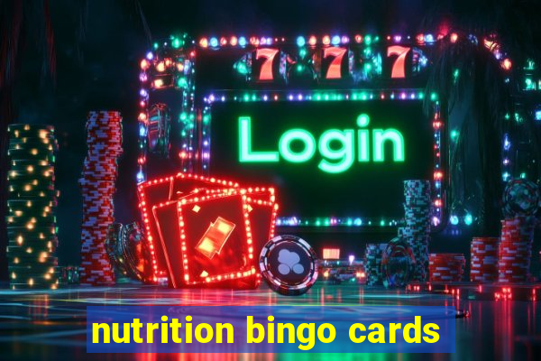 nutrition bingo cards