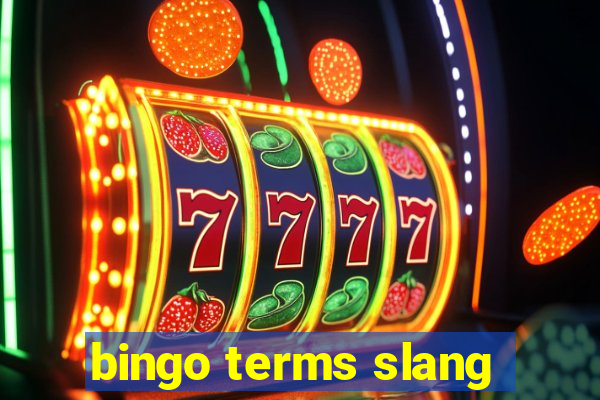 bingo terms slang