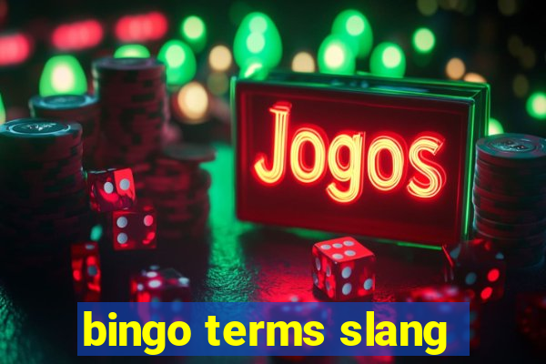 bingo terms slang