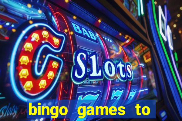 bingo games to play for free