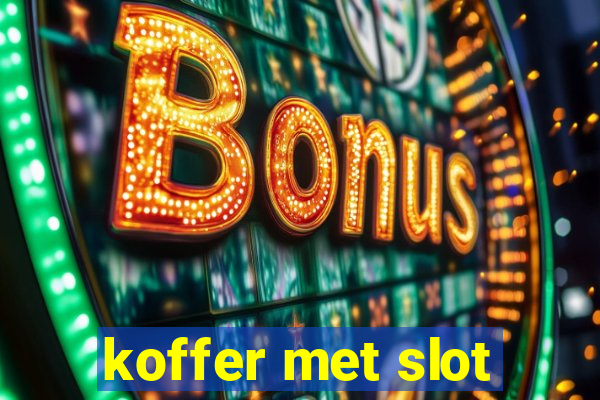 koffer met slot