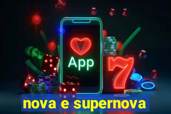 nova e supernova