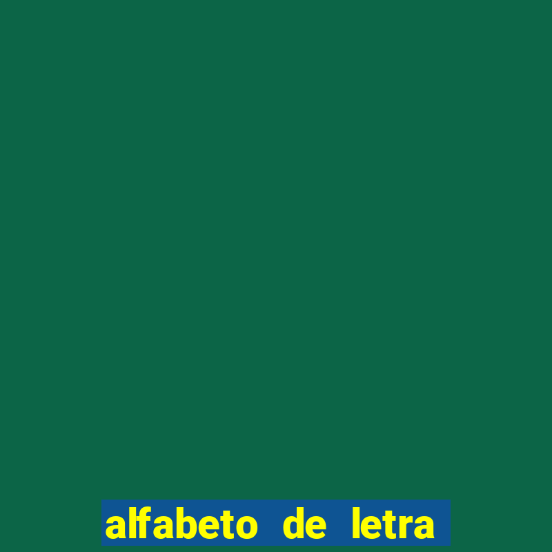 alfabeto de letra de m茫o