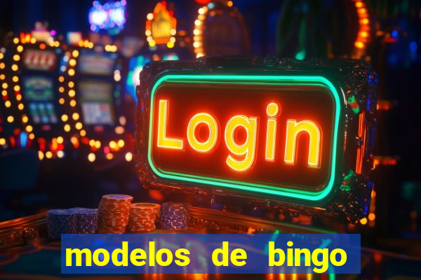 modelos de bingo para imprimir