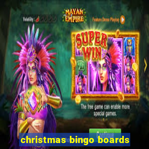 christmas bingo boards