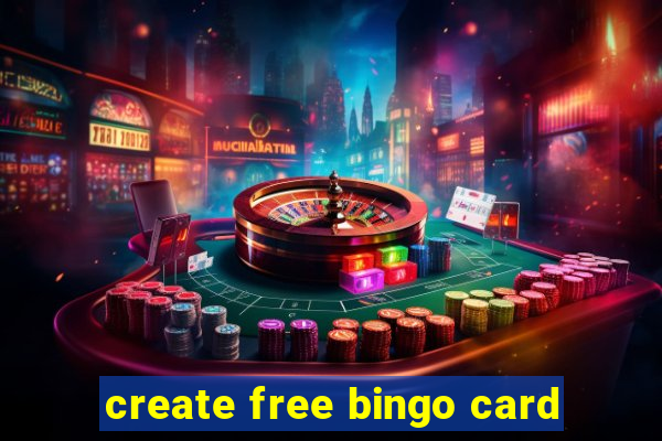 create free bingo card