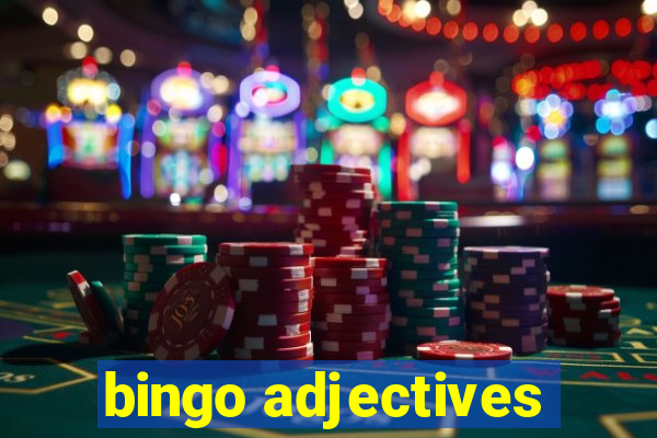 bingo adjectives