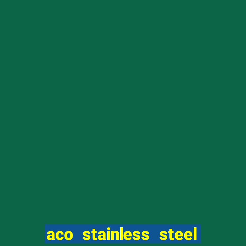 aco stainless steel slot drain