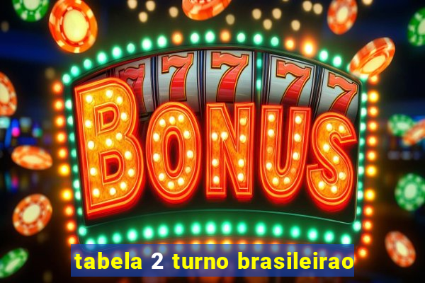 tabela 2 turno brasileirao