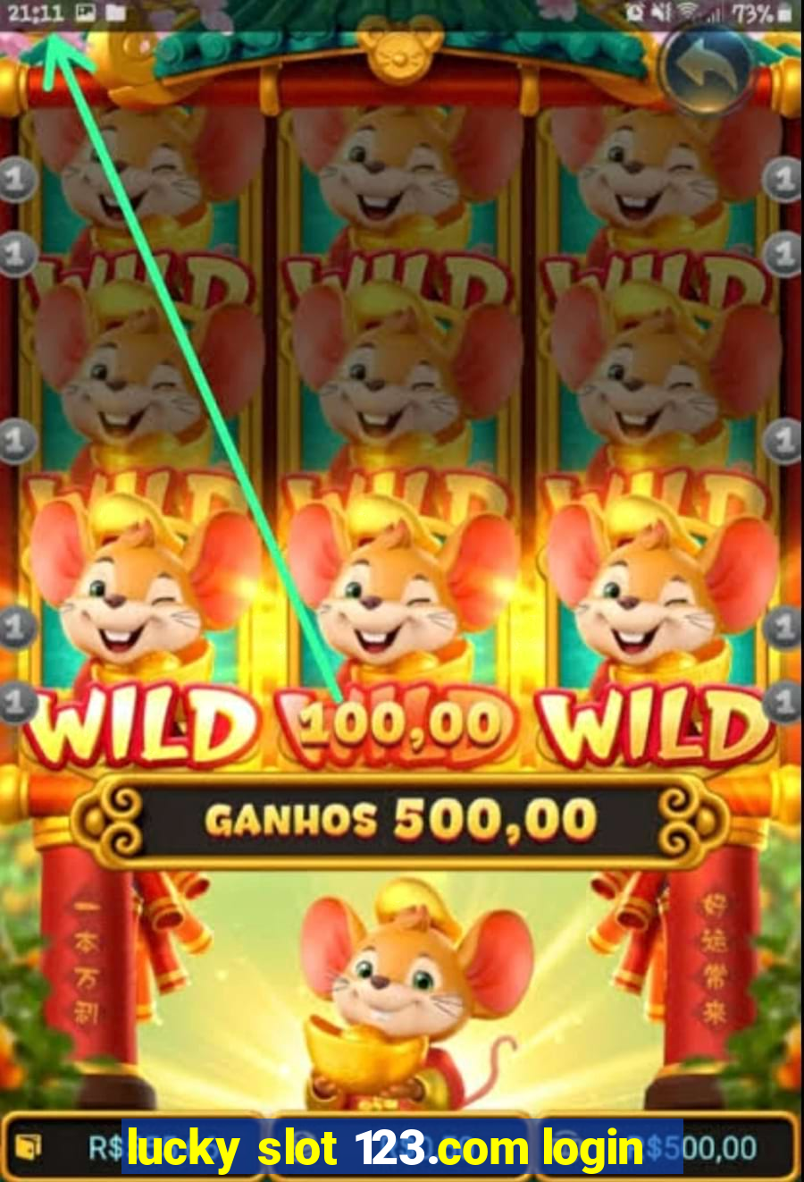 lucky slot 123.com login