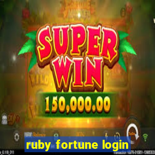 ruby fortune login