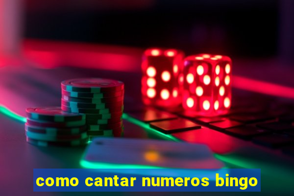 como cantar numeros bingo