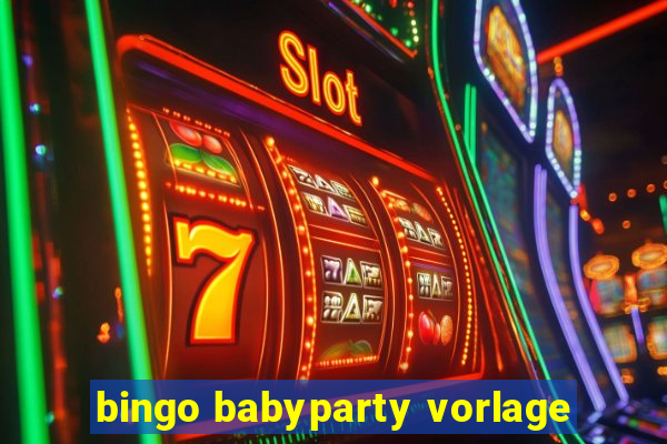 bingo babyparty vorlage