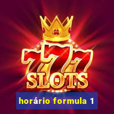 horário formula 1