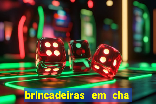 brincadeiras em cha de bebe