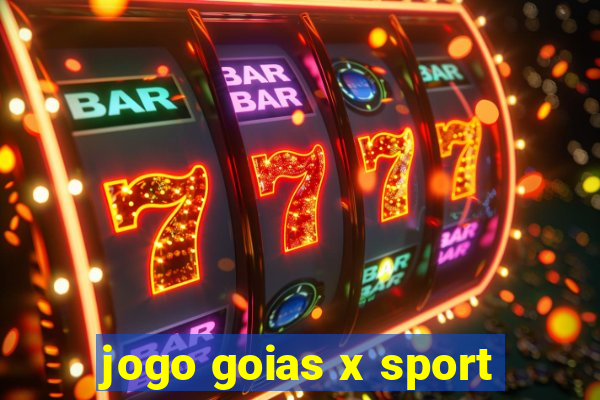 jogo goias x sport